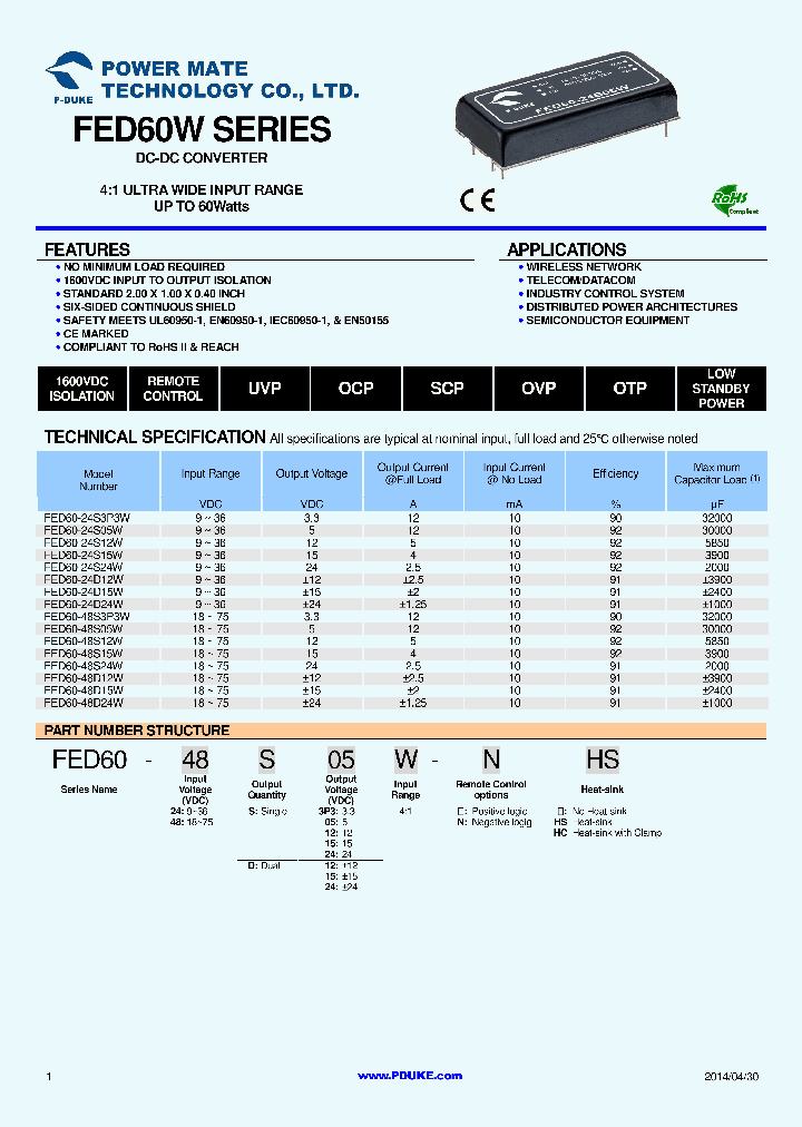 FED60W14_7777605.PDF Datasheet