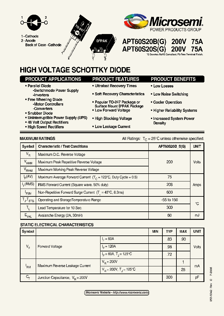 APT60S20BG_7748538.PDF Datasheet