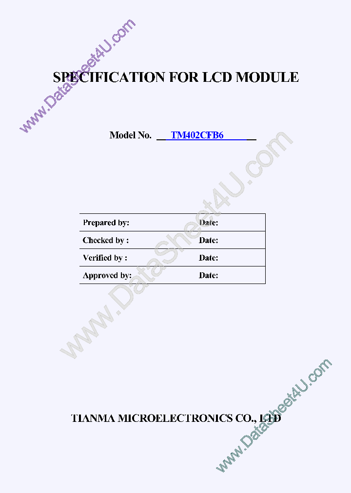 TM402CFB6SPEC_7751595.PDF Datasheet