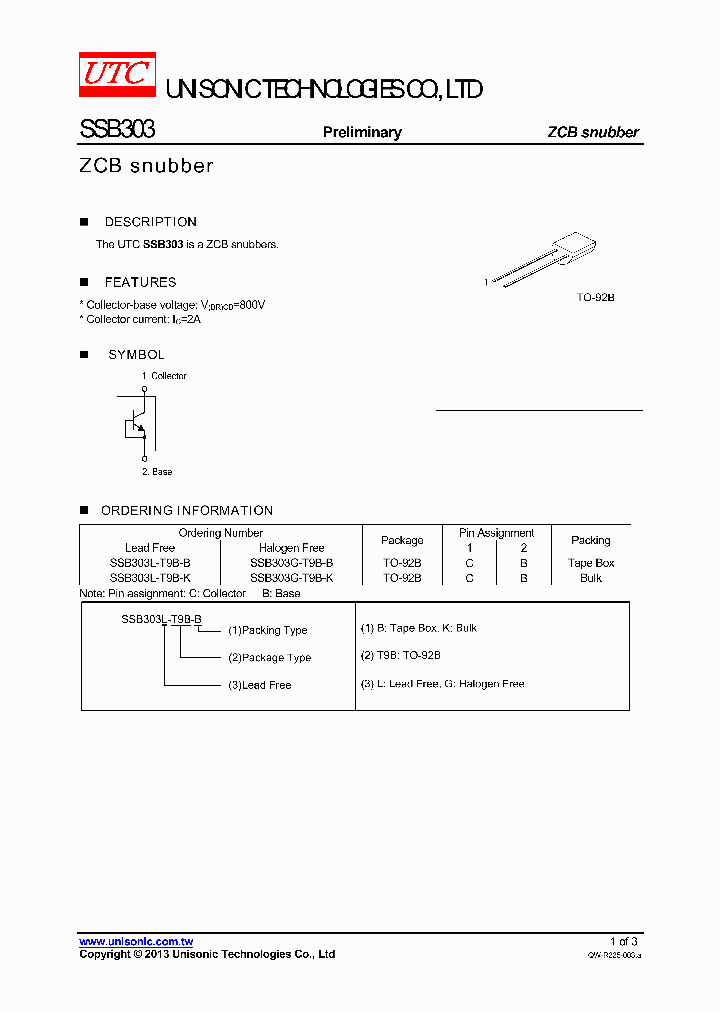 SSB303L-T9B-K_7805317.PDF Datasheet