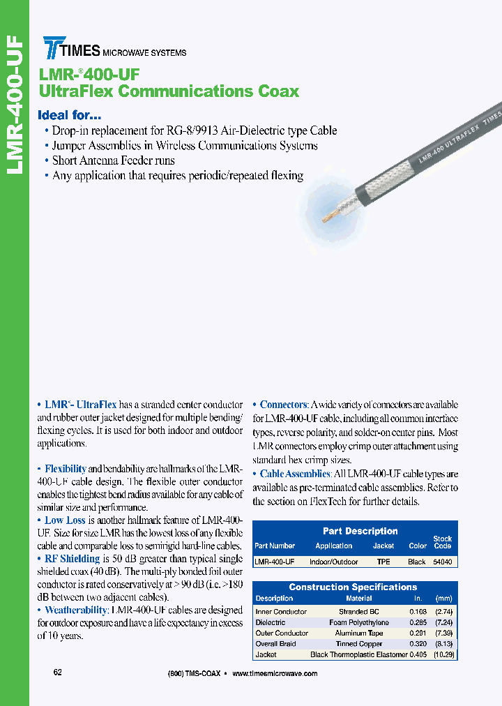 LMR-400-UF_7798019.PDF Datasheet