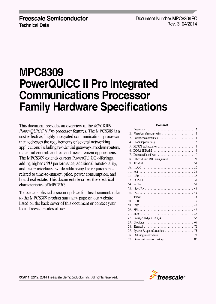 MPC8309_7766099.PDF Datasheet