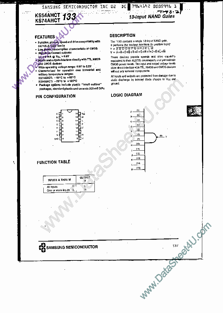 KS74AHCT133_7752050.PDF Datasheet