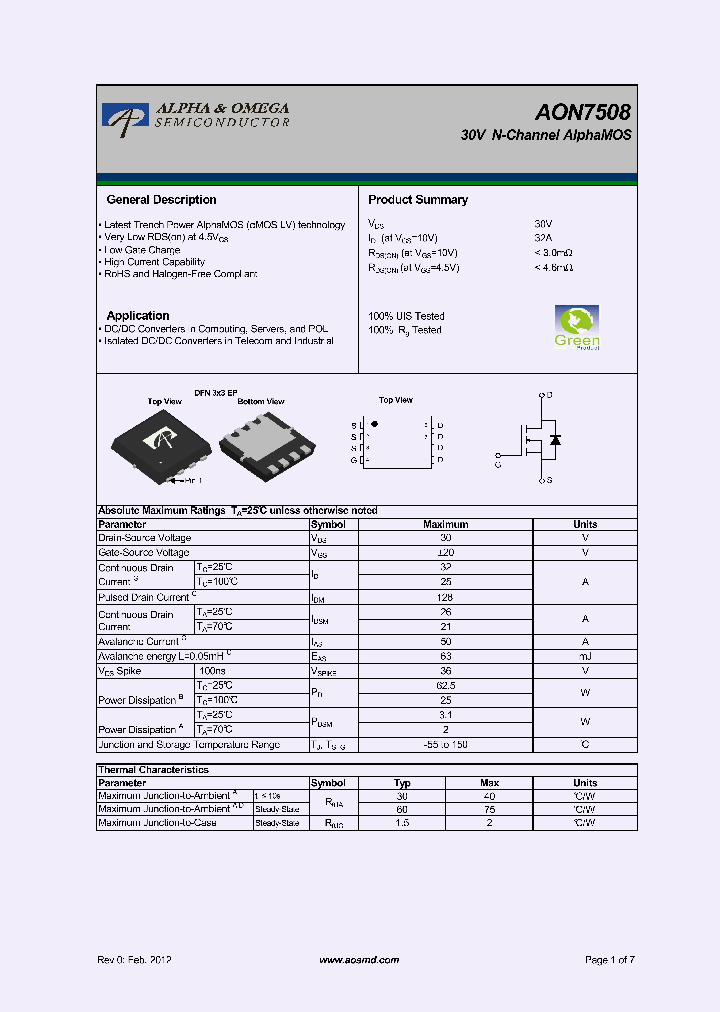 AON7508_7845781.PDF Datasheet