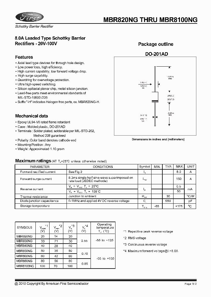 MBR830NG_7761011.PDF Datasheet