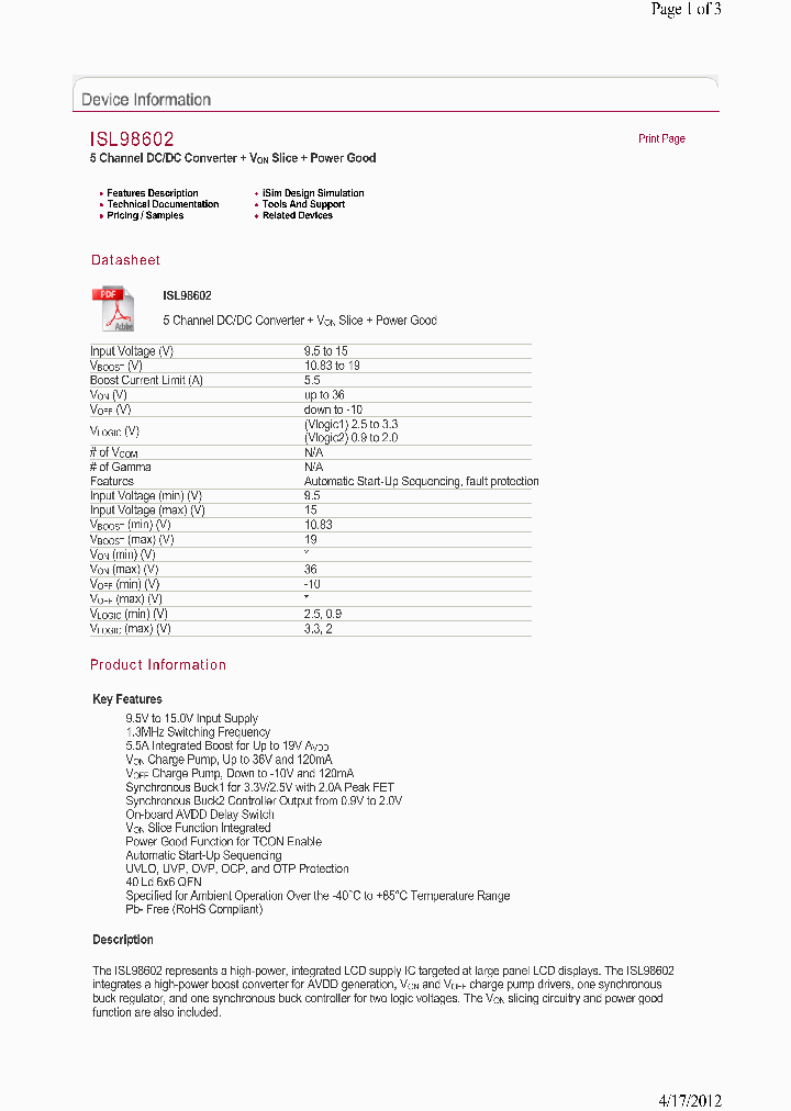 ISL98602IRABZ-T7A_7860470.PDF Datasheet