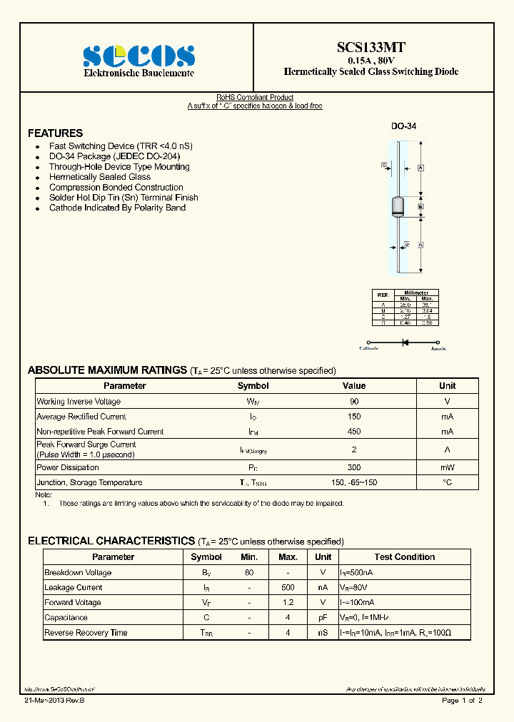 SCS133MT_7861095.PDF Datasheet