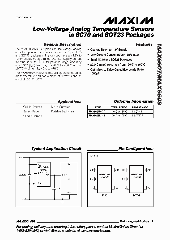 MAX6608ID_7831276.PDF Datasheet