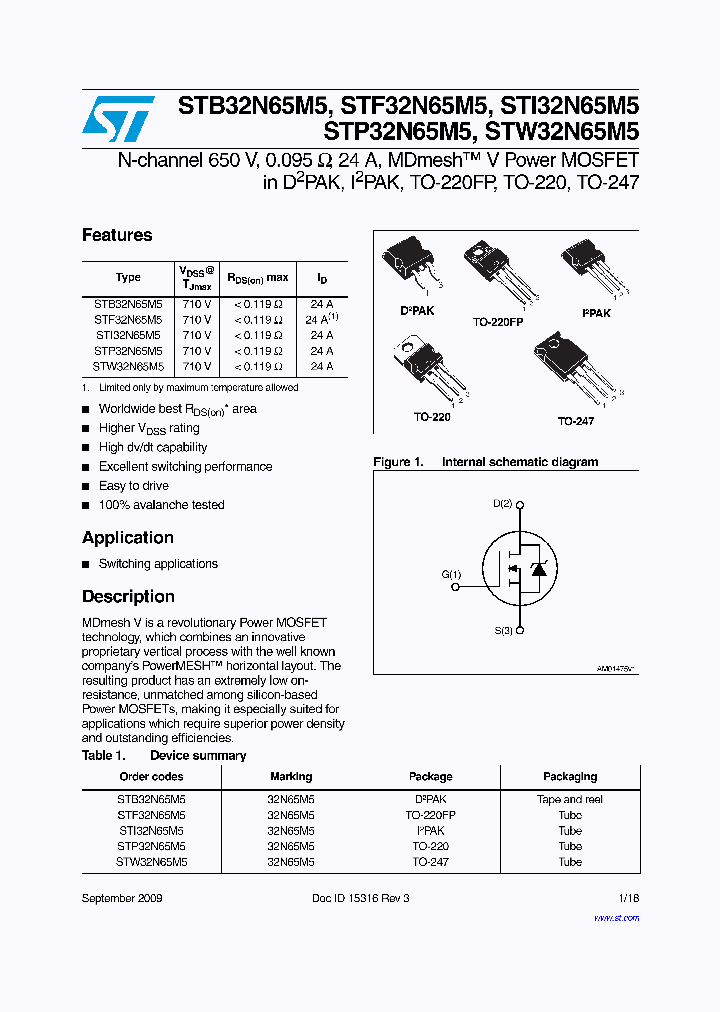 STW32N65M5_7831504.PDF Datasheet