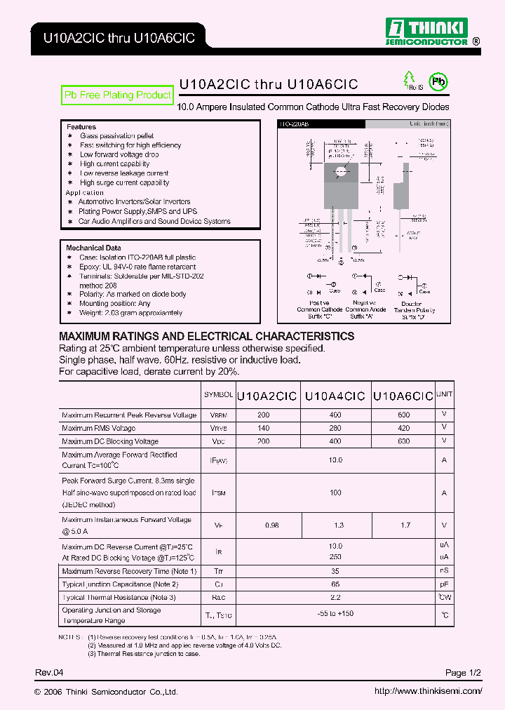 U10A6CIC_7869515.PDF Datasheet