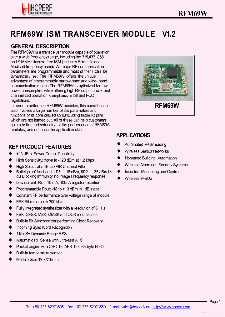 RFM69W_7771478.PDF Datasheet