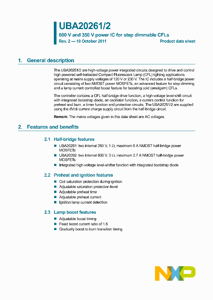 UBA20261T_7870722.PDF Datasheet
