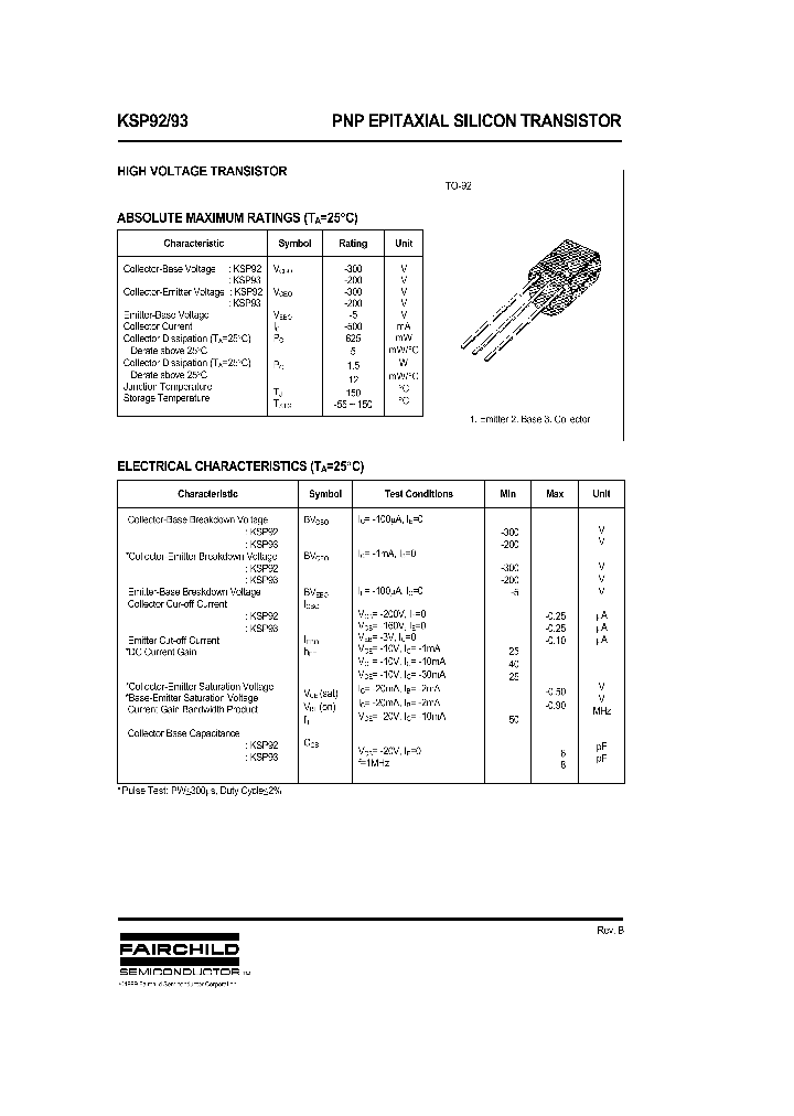 KSP92J18Z_7840510.PDF Datasheet