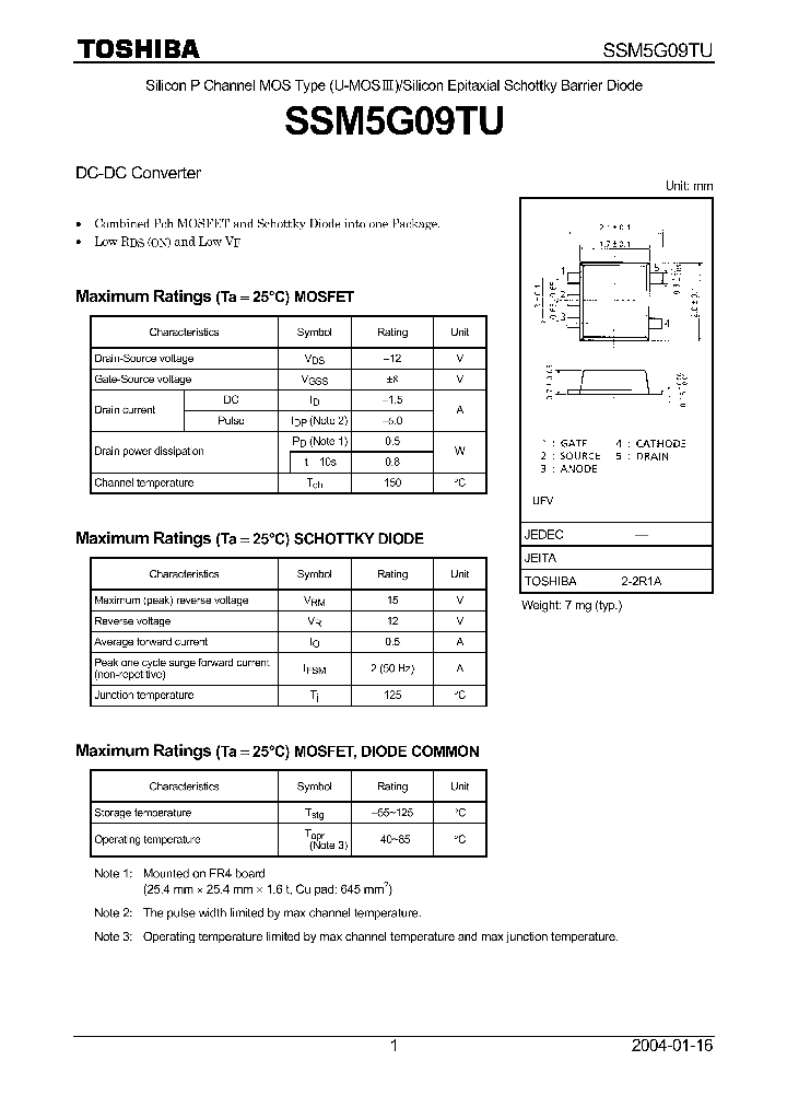 SSM5G09TU_7845097.PDF Datasheet