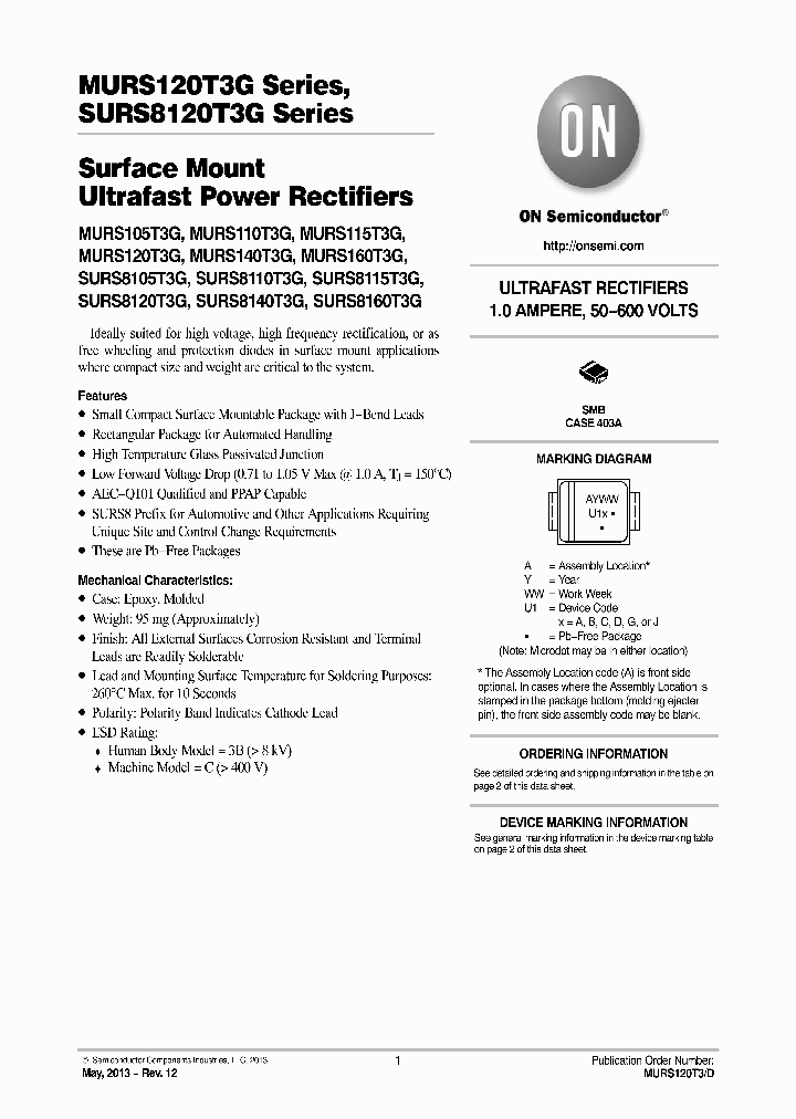 SURS8105T3G_7878838.PDF Datasheet