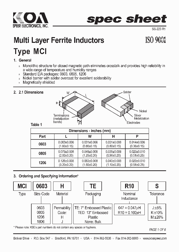 MCI0805HTEDR39S_7885766.PDF Datasheet