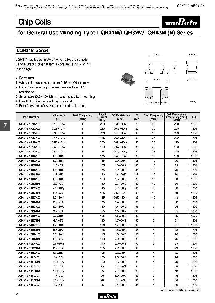 LQH31MNR22K03B_7889991.PDF Datasheet