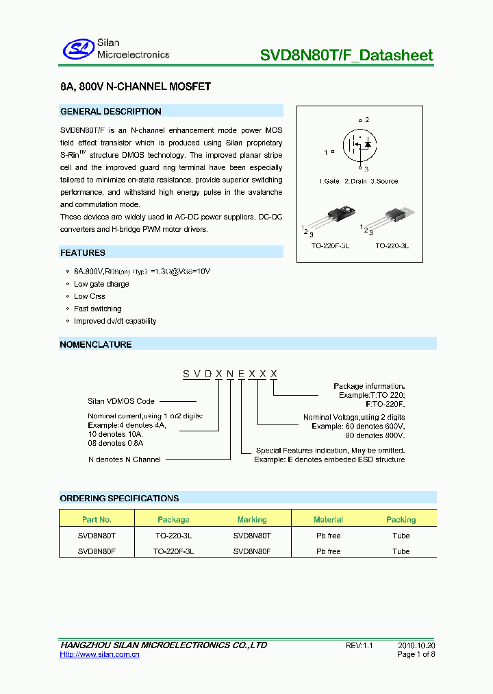 SVD8N80T_7782241.PDF Datasheet