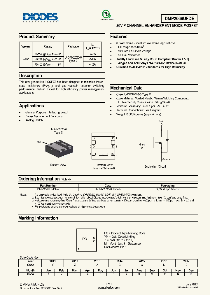 DMP2066UFDE_7901658.PDF Datasheet