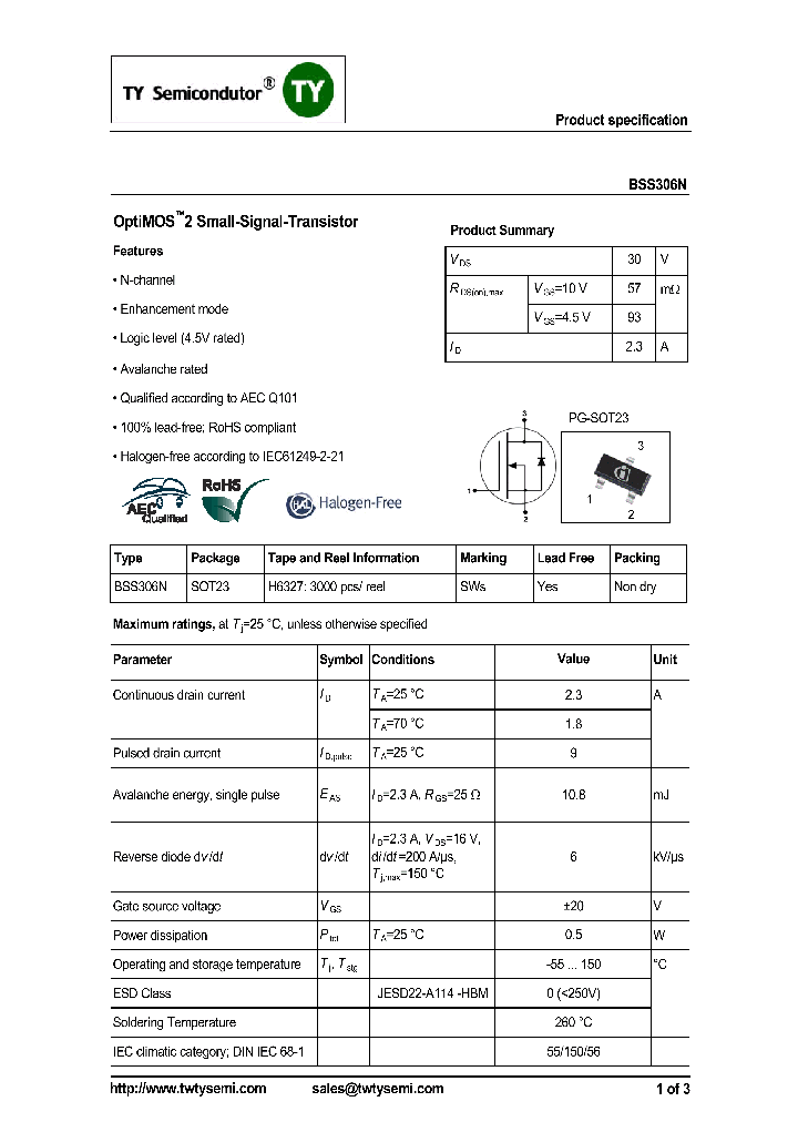 BSS306N_7903862.PDF Datasheet