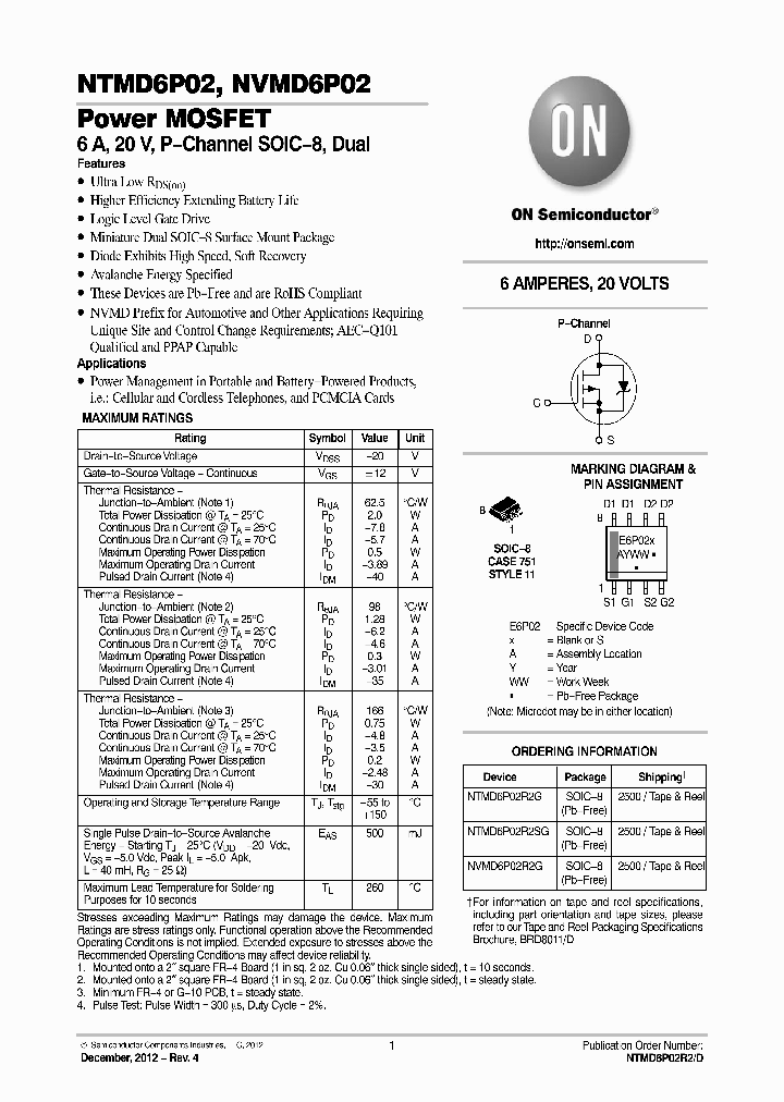 NVMD6P02_7907178.PDF Datasheet