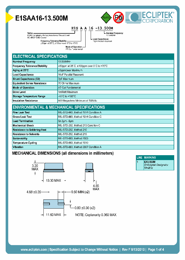 E1SAA16-13500M_7909395.PDF Datasheet