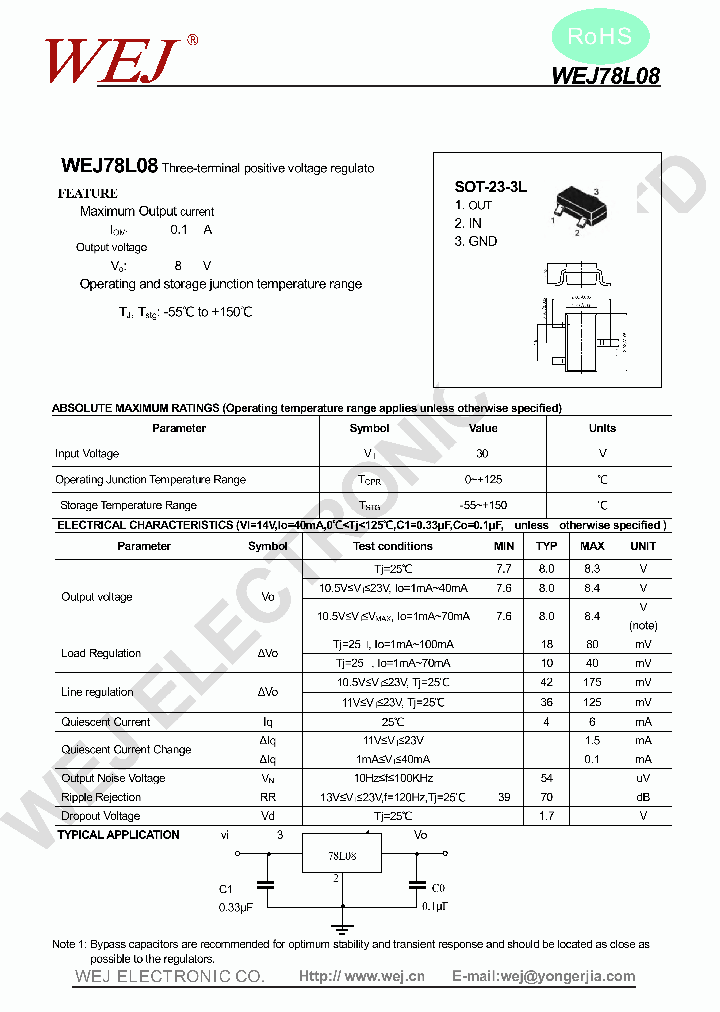 WEJ78L08-SOT-32-L_7922635.PDF Datasheet