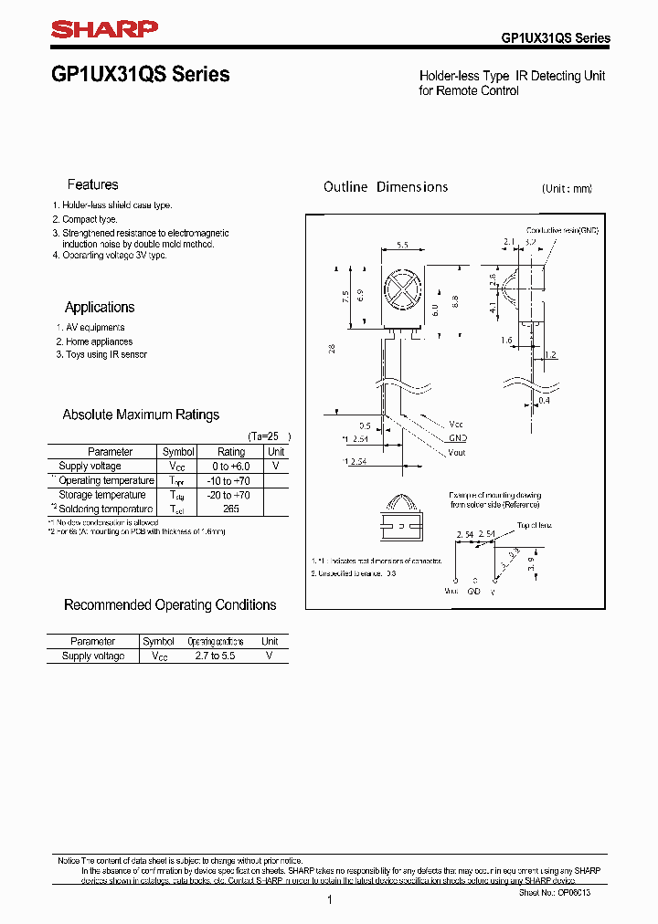 GP1UX31QS_7929626.PDF Datasheet