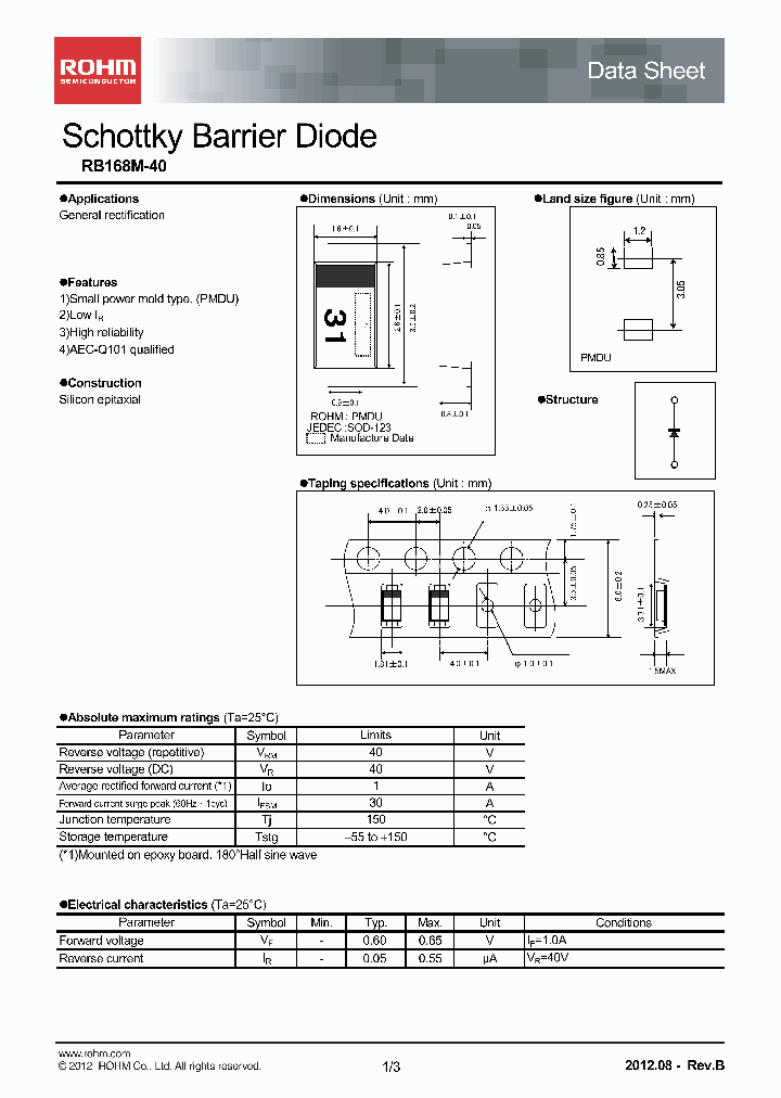 RB168M-40TR_7933262.PDF Datasheet