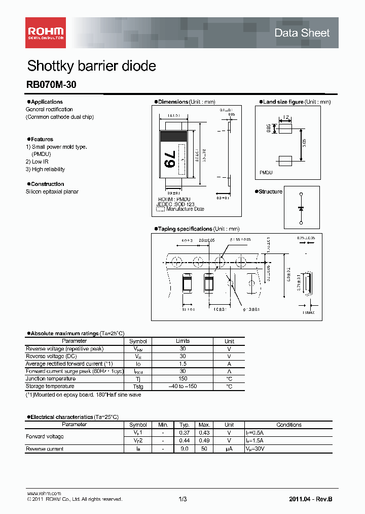 RB070M-30_7935642.PDF Datasheet