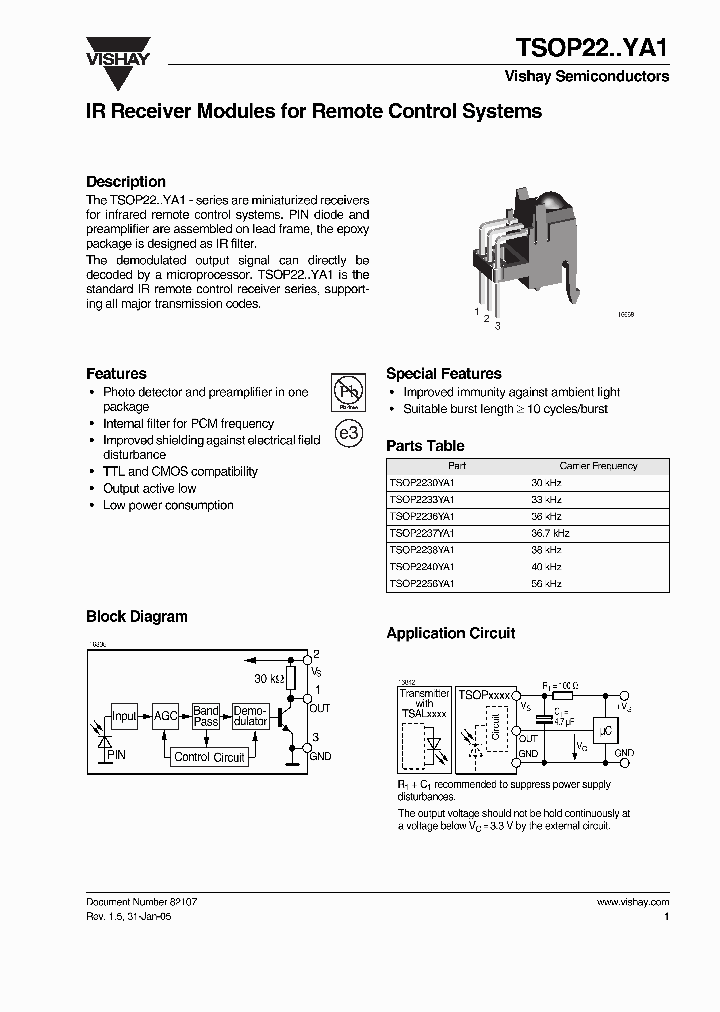 TSOP2230YA1_7943419.PDF Datasheet