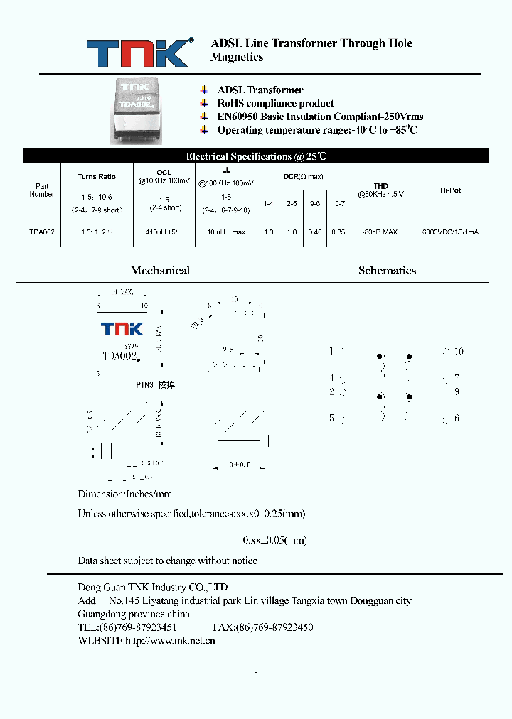 TDA002_7787855.PDF Datasheet