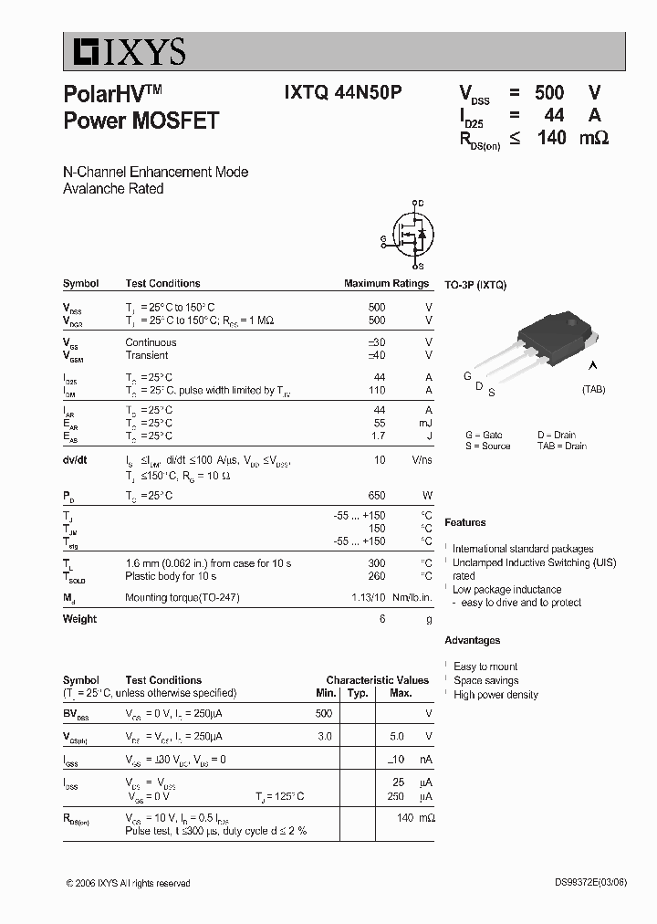 IXTQ44N50P_7951293.PDF Datasheet