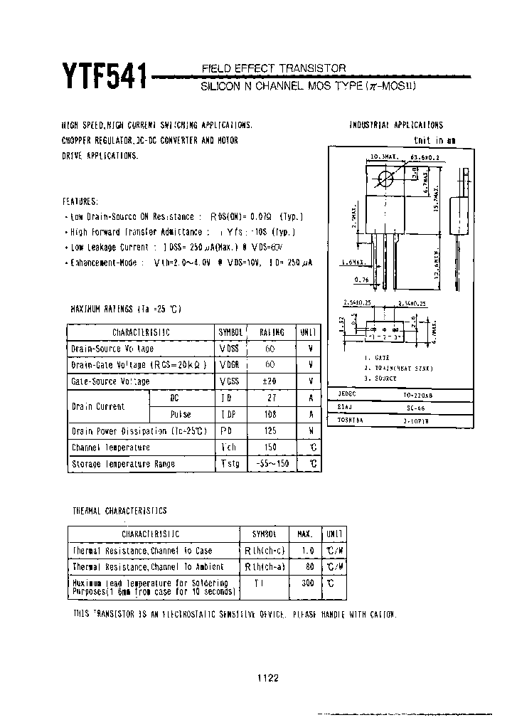 YTF541_7951214.PDF Datasheet