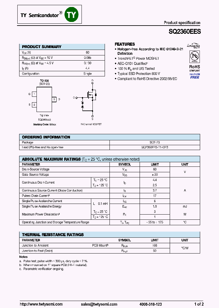 SQ2360EES_7957362.PDF Datasheet