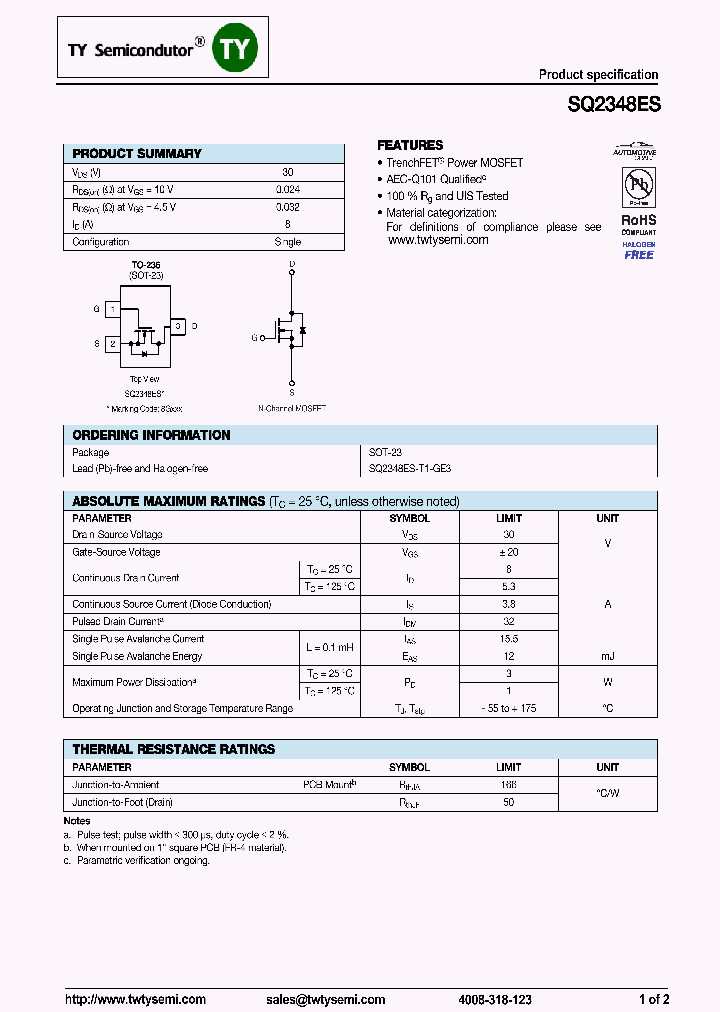 SQ2348ES_7957360.PDF Datasheet