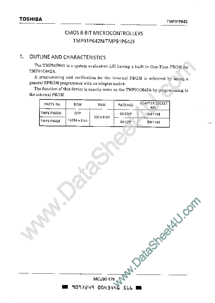 TMP91P642F_7806274.PDF Datasheet