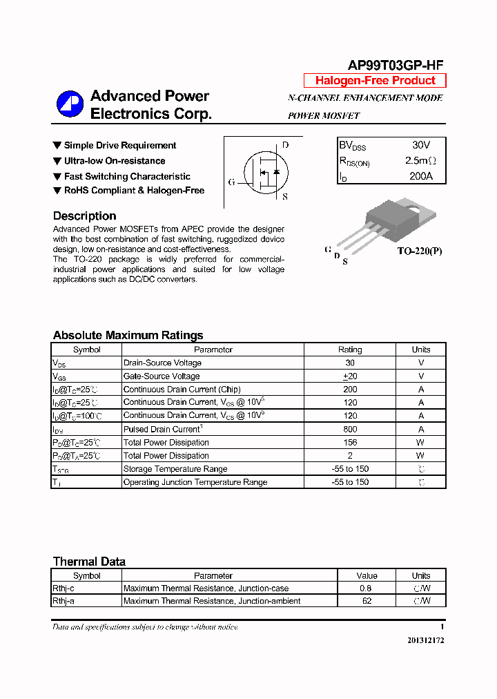 AP99T03GP-HF-14_8000519.PDF Datasheet