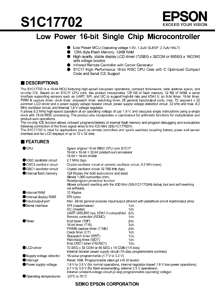 S1C17702_8000958.PDF Datasheet