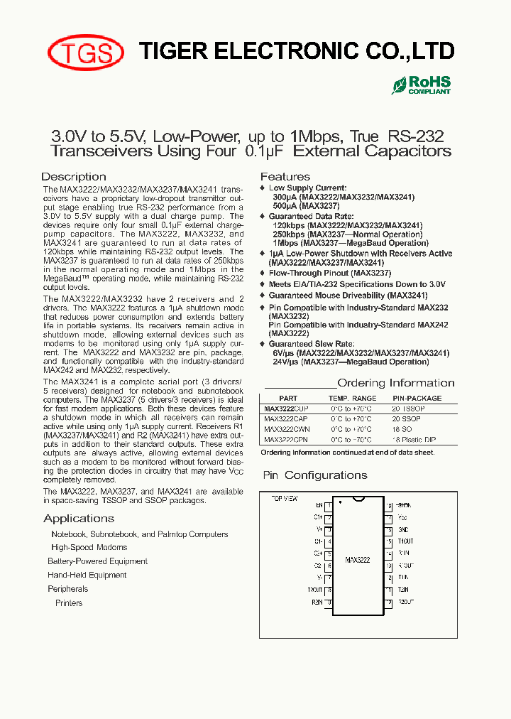 MAX3232_8005488.PDF Datasheet