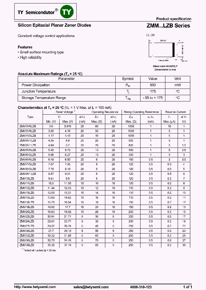 ZMM9V1LZB_8005257.PDF Datasheet