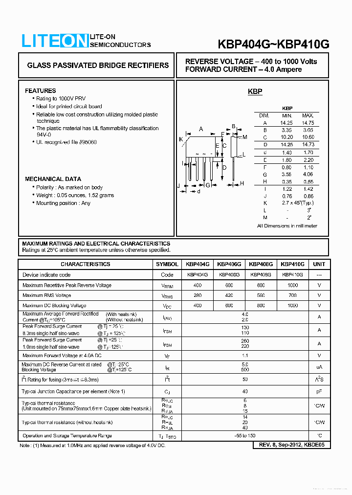 KBP410G_7805743.PDF Datasheet