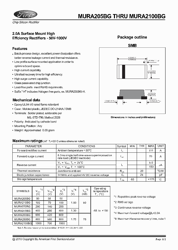 MURA260BG_7807405.PDF Datasheet