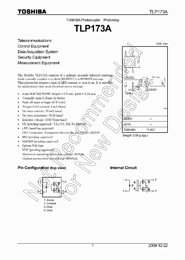 TLP173A_8011049.PDF Datasheet