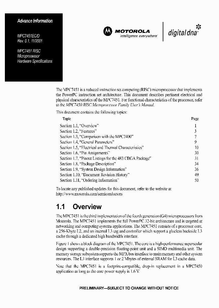KXPC7451RX667LG_8011450.PDF Datasheet