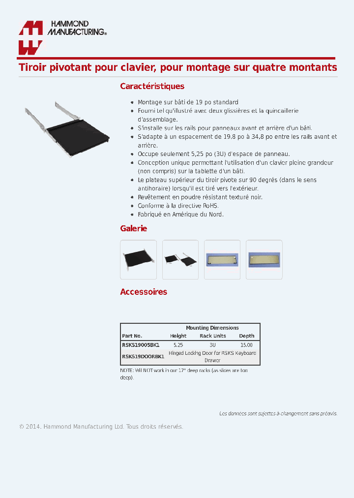 RSKS19DOORBK1_8014864.PDF Datasheet