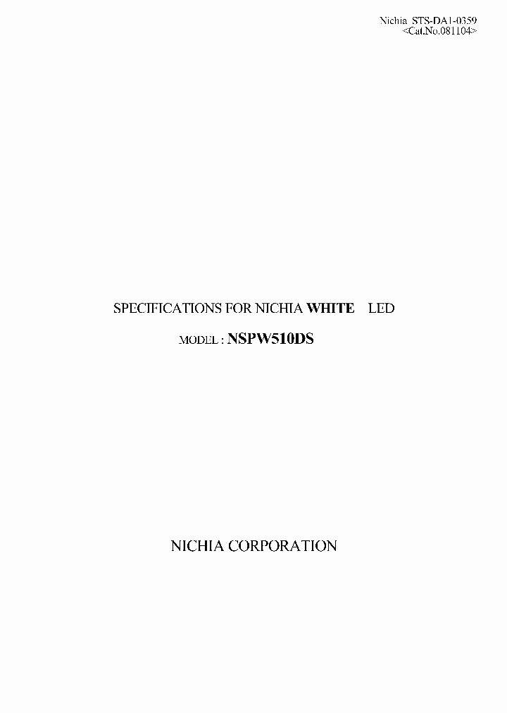 NSPW510DS_8017520.PDF Datasheet