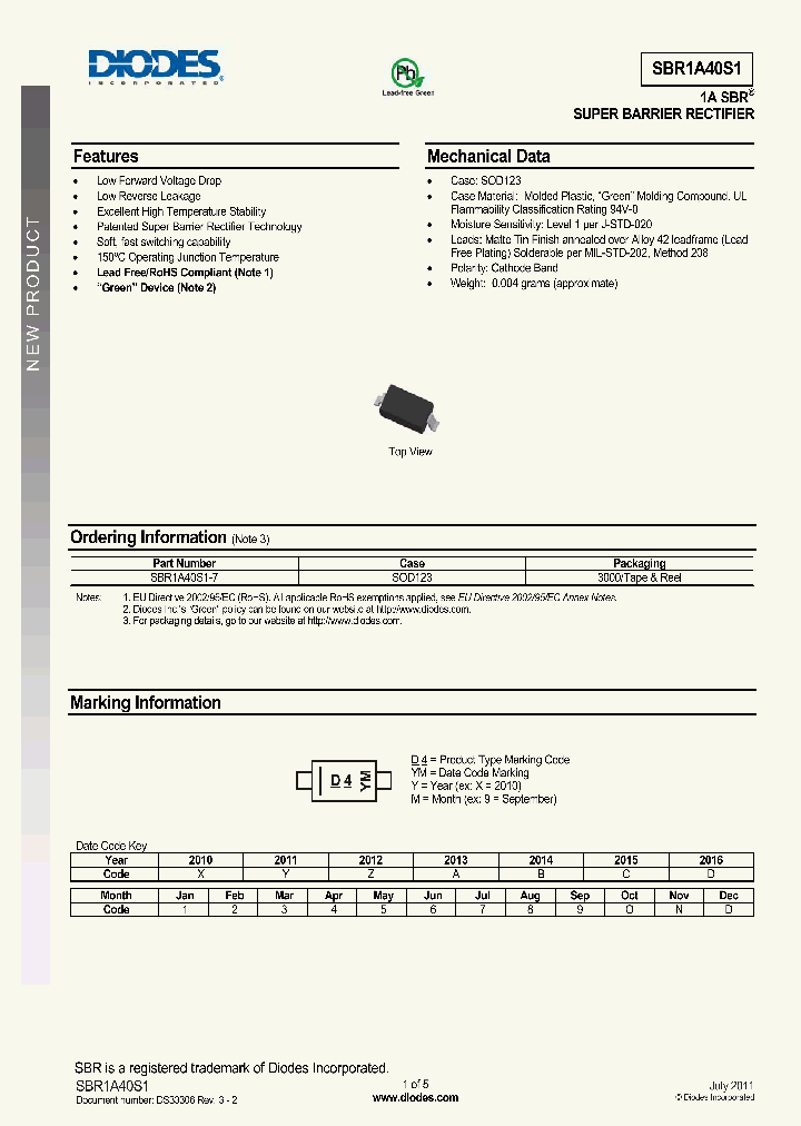 SBR1A40S1_8017982.PDF Datasheet