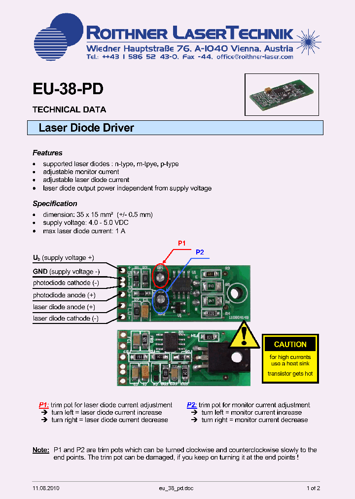 EU-38-PD_8018950.PDF Datasheet