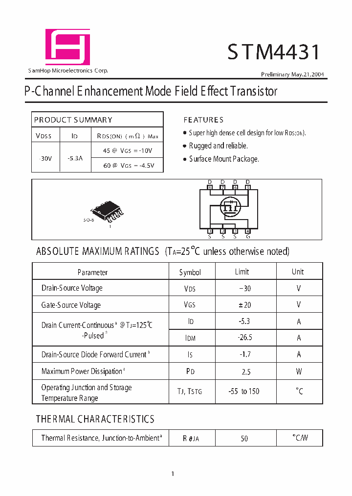 STM4431_8020119.PDF Datasheet